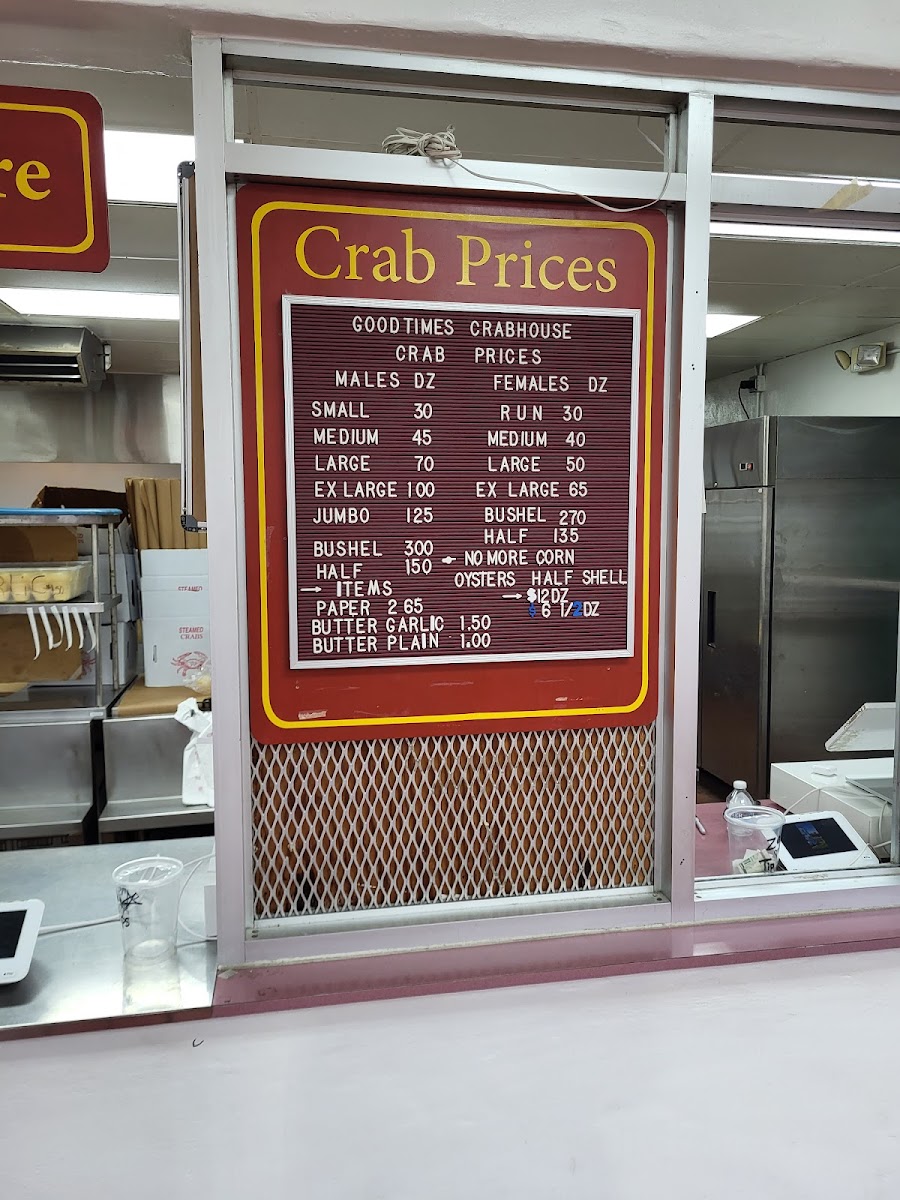 Good Times Crab House Menu - Image 2